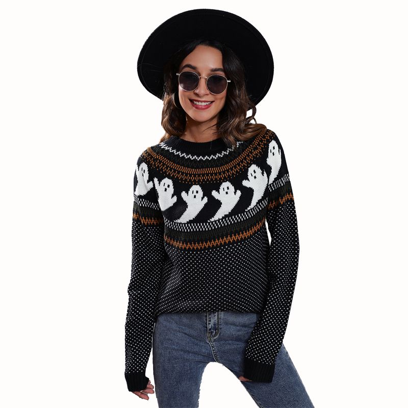 Sweater de suéter de jueves de temas de Halloween