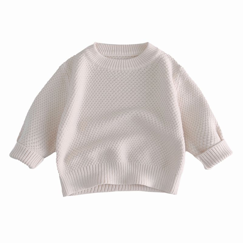 Color sólido Ségulo de niños con cuello redondo