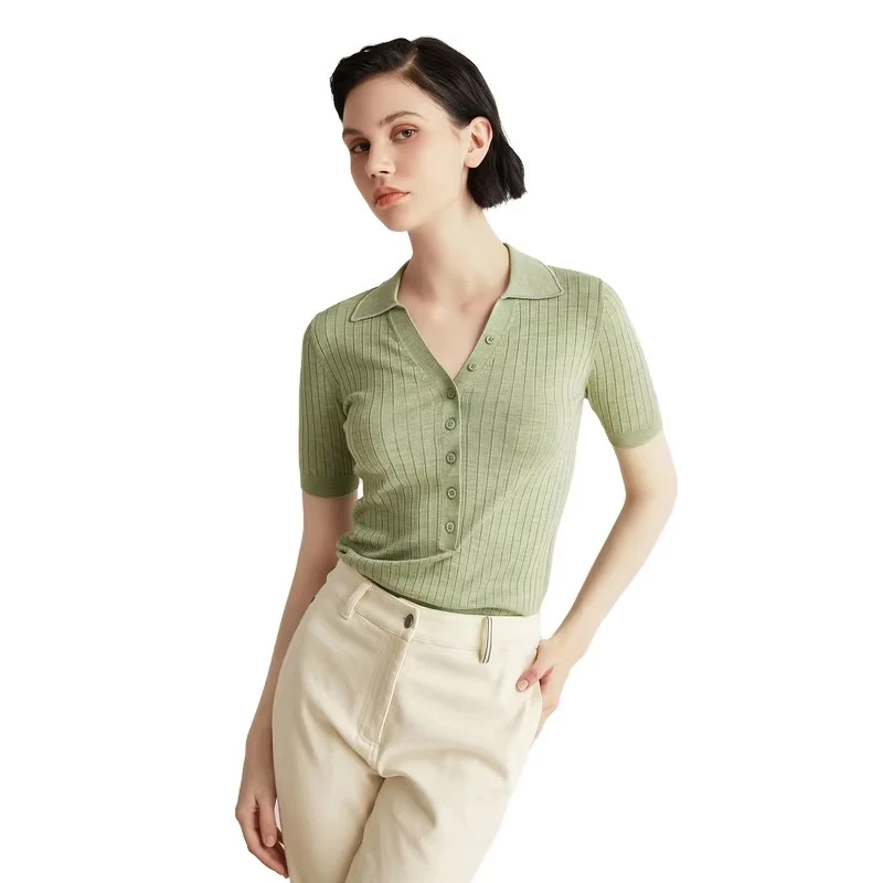 Botón para mujeres Cardigan en V suéter